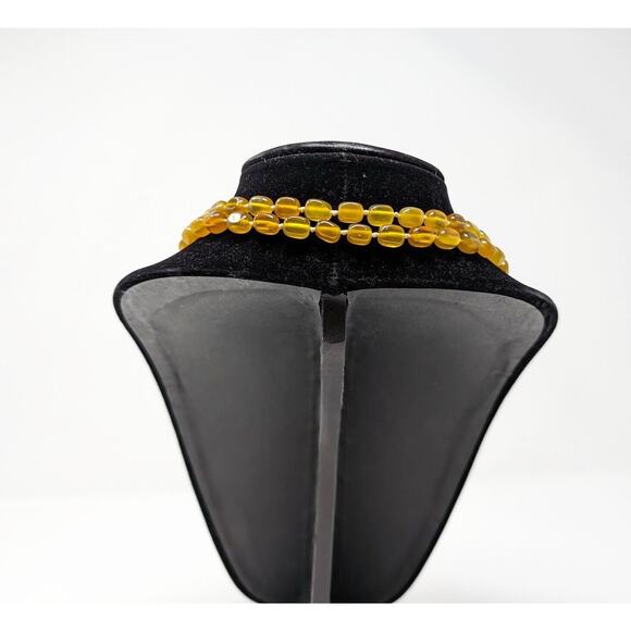 Lola Rose Ruby Rae Yellow Amber Agate Necklace 56 Inches - Picture 6 of 7